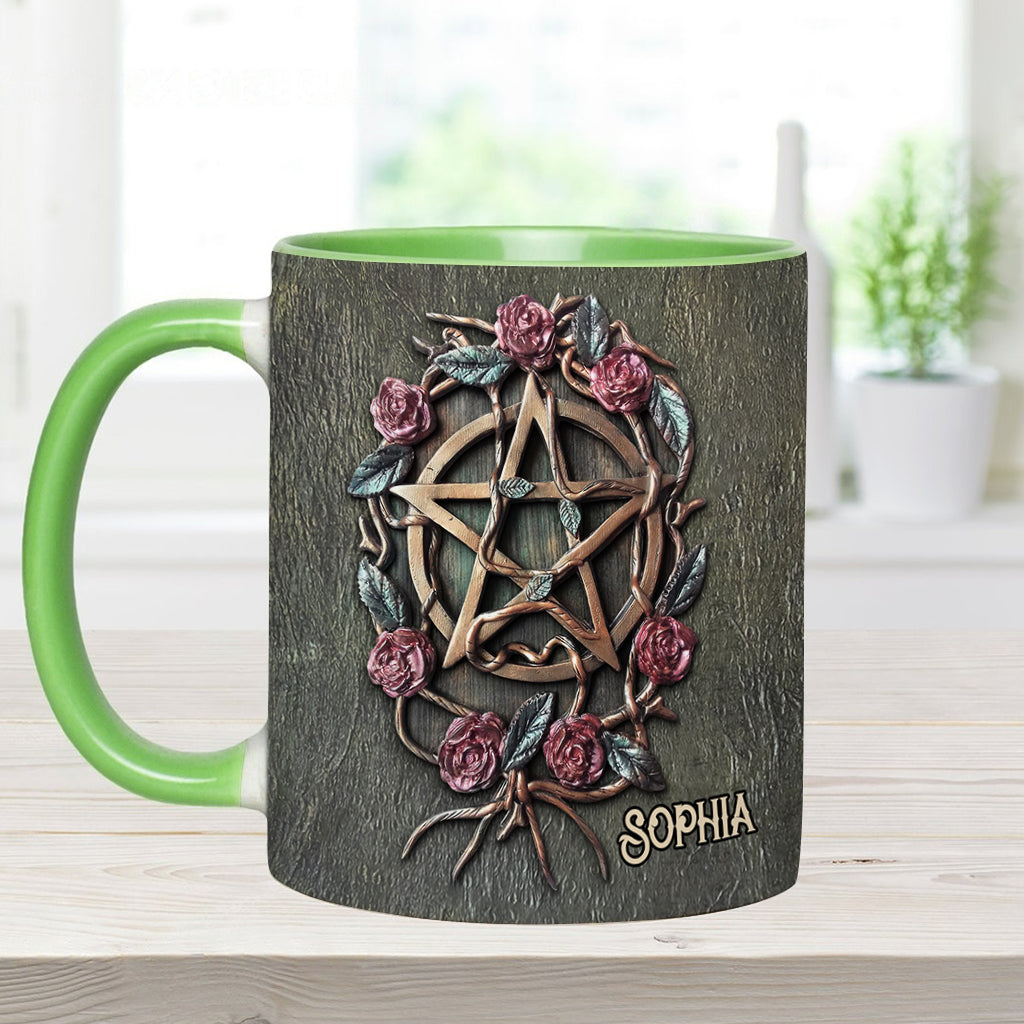 Personalized Witch Accent Mug Mystical Witch Ancient Roses Unique Gift For Son - Image 8