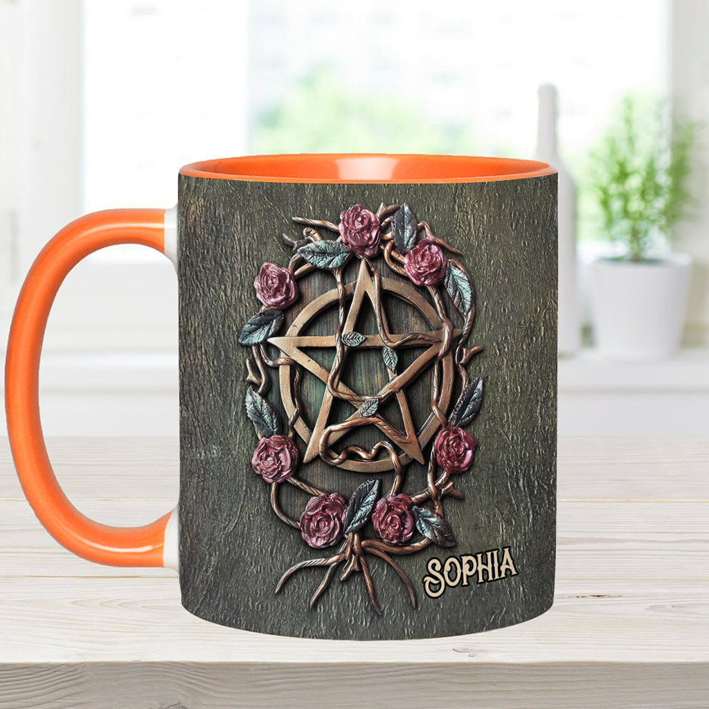 Personalized Witch Accent Mug Mystical Witch Ancient Roses Unique Gift For Son - Image 11