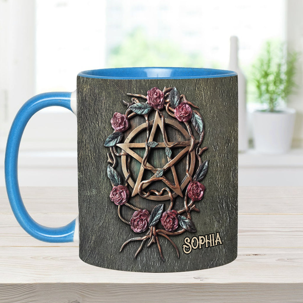 Personalized Witch Accent Mug Mystical Witch Ancient Roses Unique Gift For Son - Image 9
