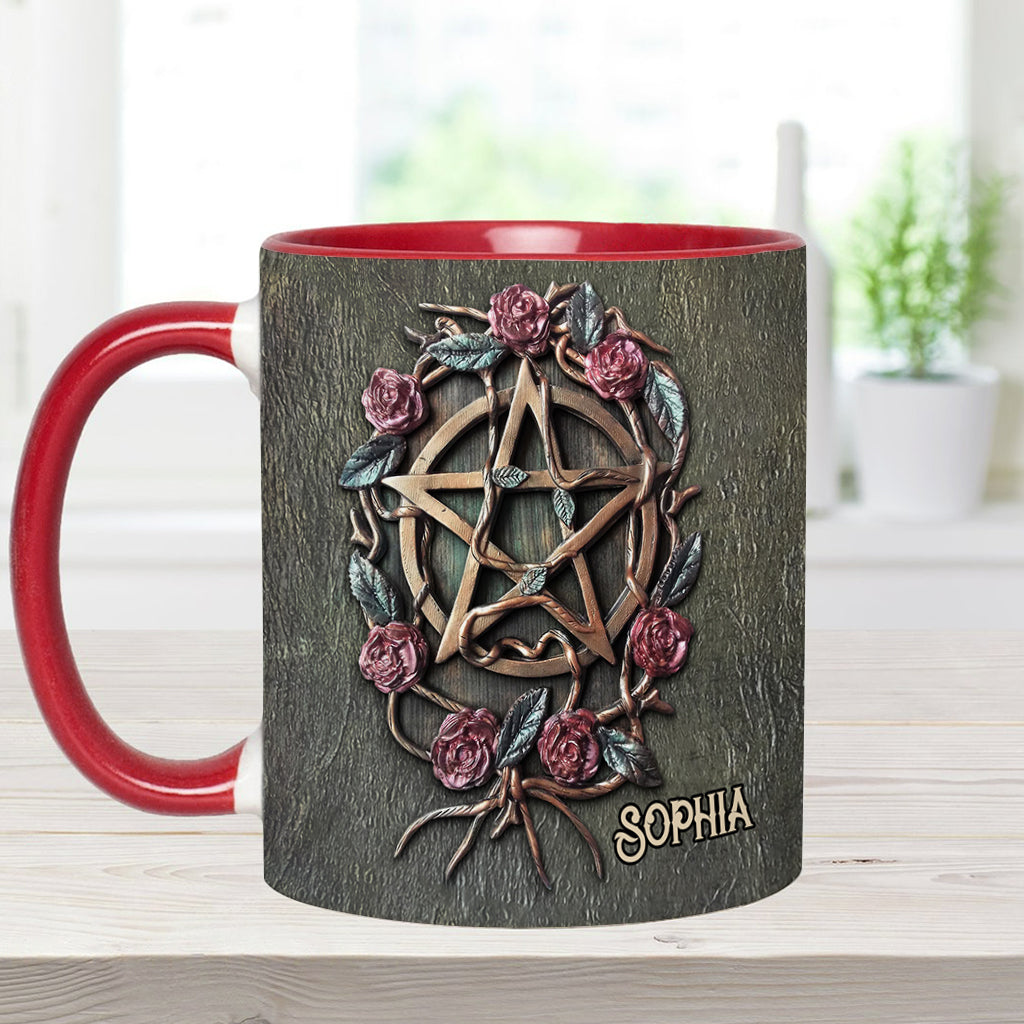 Personalized Witch Accent Mug Mystical Witch Ancient Roses Unique Gift For Son - Image 7