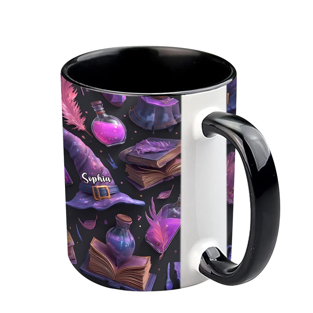 Personalized Witch Accent Mug Purple Witch Gift Ideas For Brother - Image 5