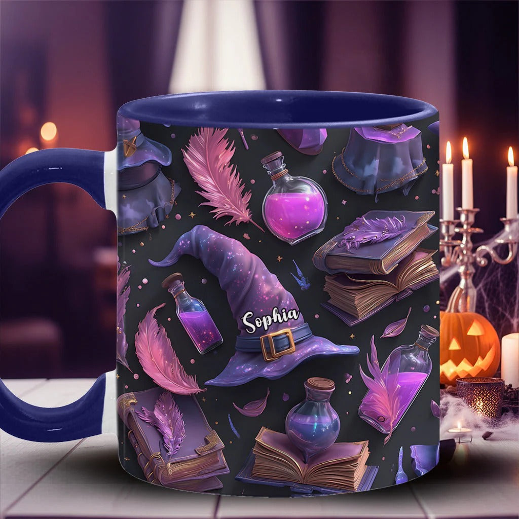 Personalized Witch Accent Mug Purple Witch Gift Ideas For Brother