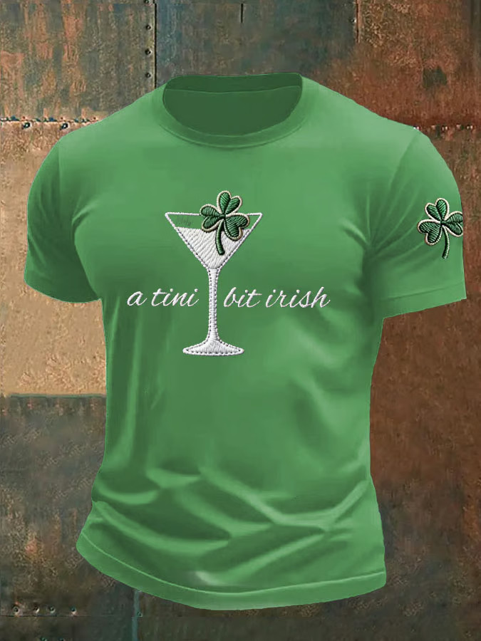 St Patrick's Day A Tini Bit Irish T-Shirt St Patrick'S Day Apparel Gifts For Irish Holiday - Image 2