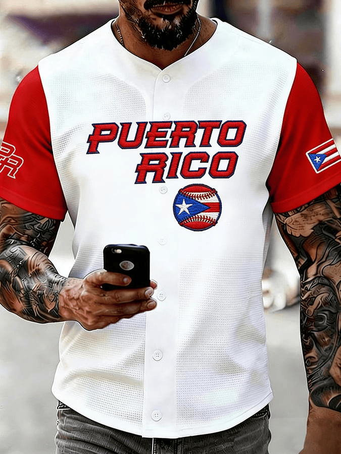 Team Puerto Rico WBC 2026 Baseball Jersey World Baseball Classic Clothing Gifts For Fans