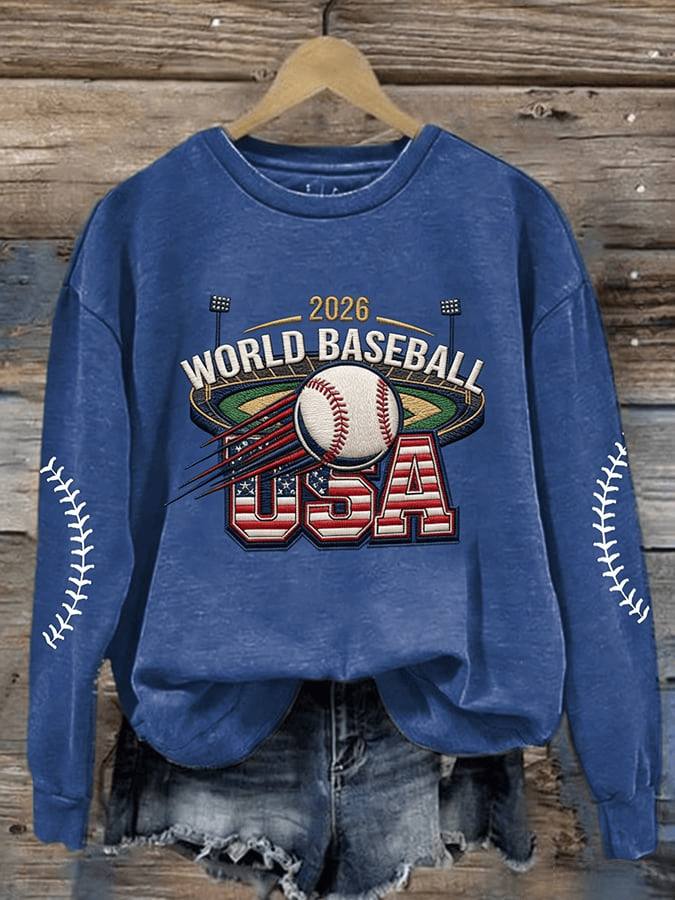 Team USA WBC 2026 Sweatshirt World Baseball Classic 2026 Shirts Team USA Merch Gifts For Fans - Image 3