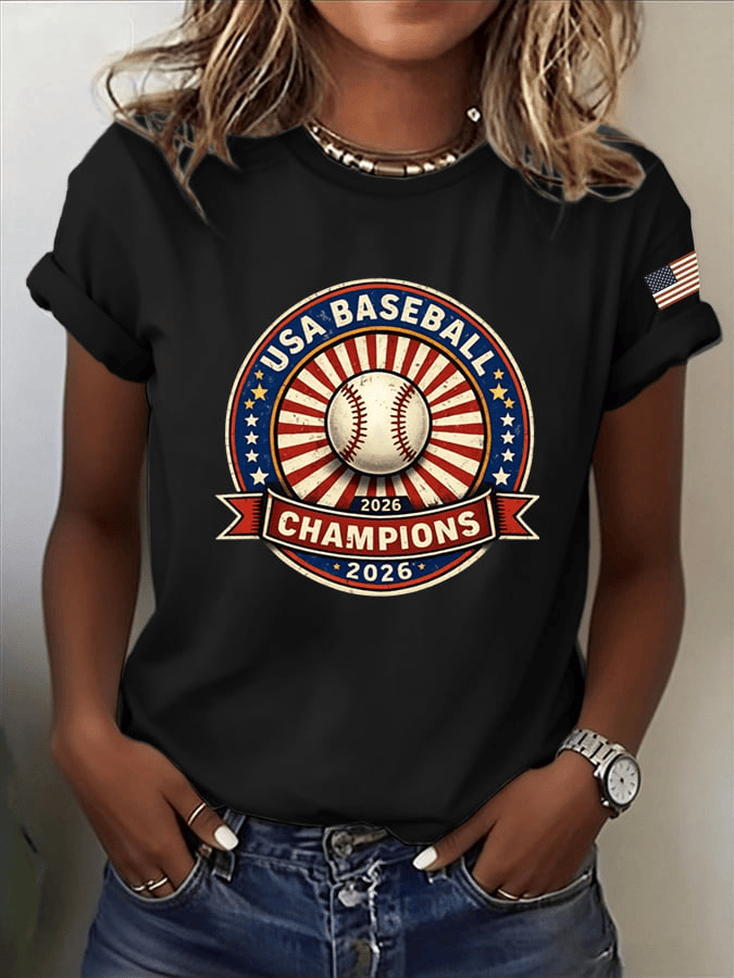 Team USA WBC 2026 T-Shirt For Women's World Baseball Classic 2026 Shirts Game Day Merch Gifts