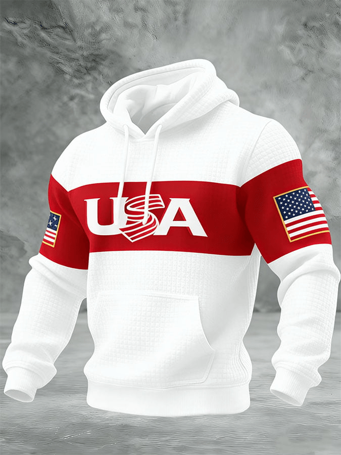 Team USA WBC 2026 Waffle Hoodie World Baseball Classic Hoodie Team USA Baseball Merch Fans Gift