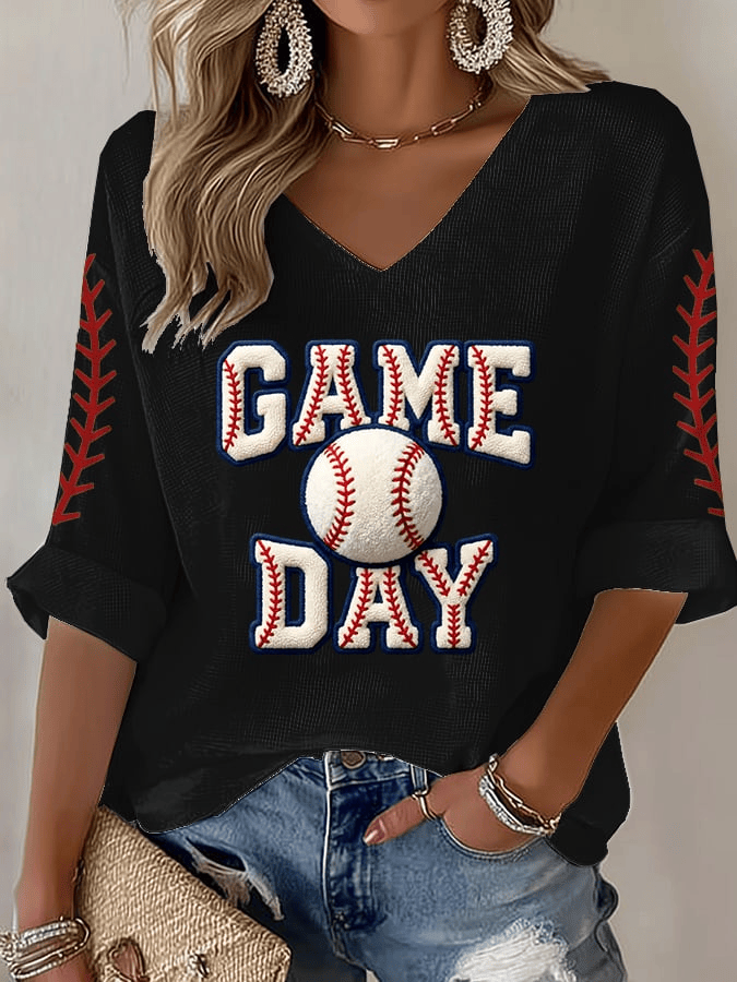Team USA World Baseball Classic 2026 V-Neck T-Shirt Game Day Baseball Apparel WBC 2026 Shirt