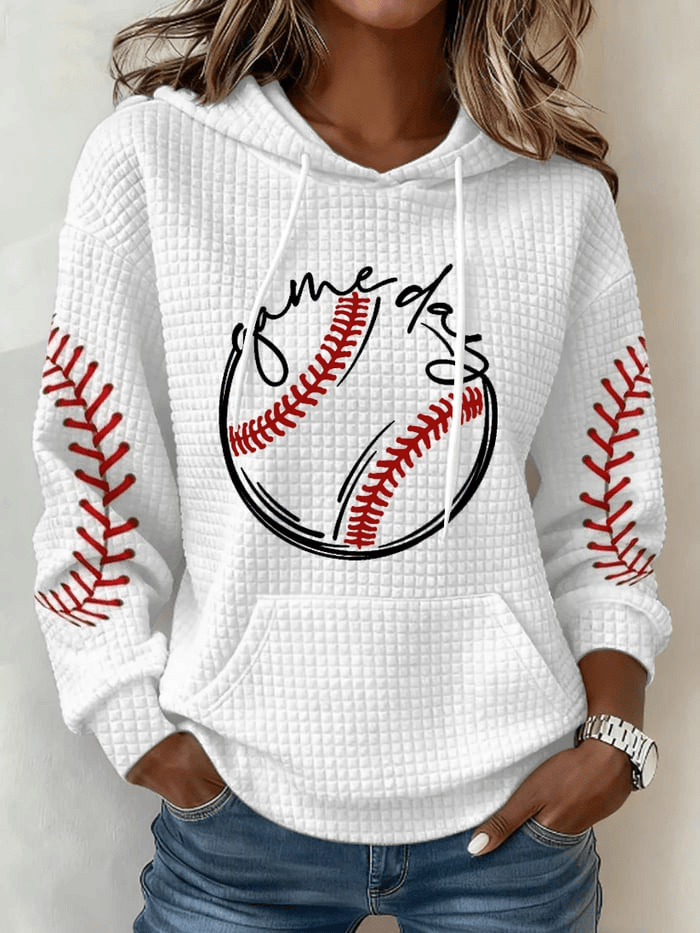 Team USA World Baseball Classic 2026 Waffle Hoodie Game Day Baseball Hoodie WBC 2026 Merch - Image 2