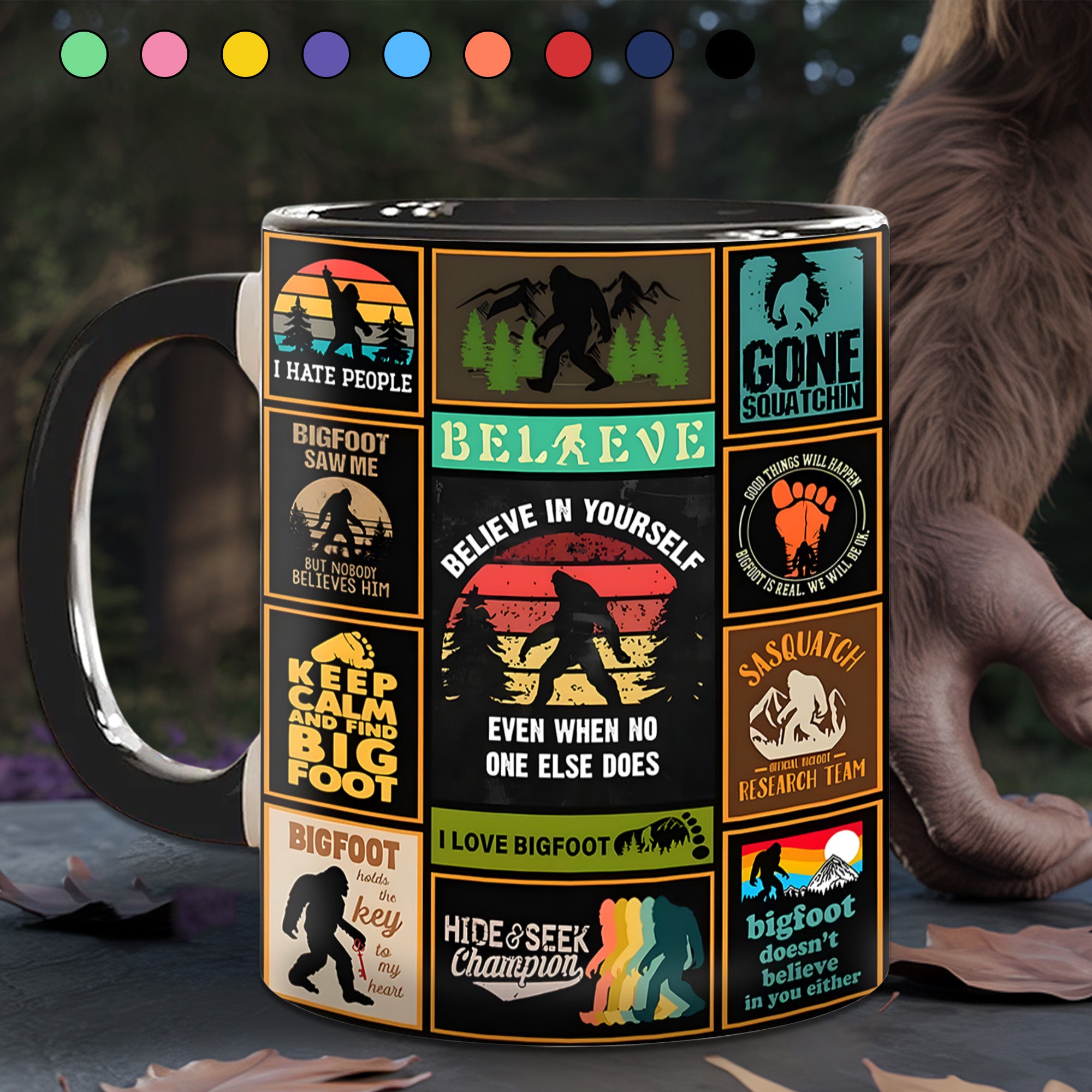The Bigfoot Vintage Collection Accent Mug Big Foot Gift Ideas For Friends - Image 12