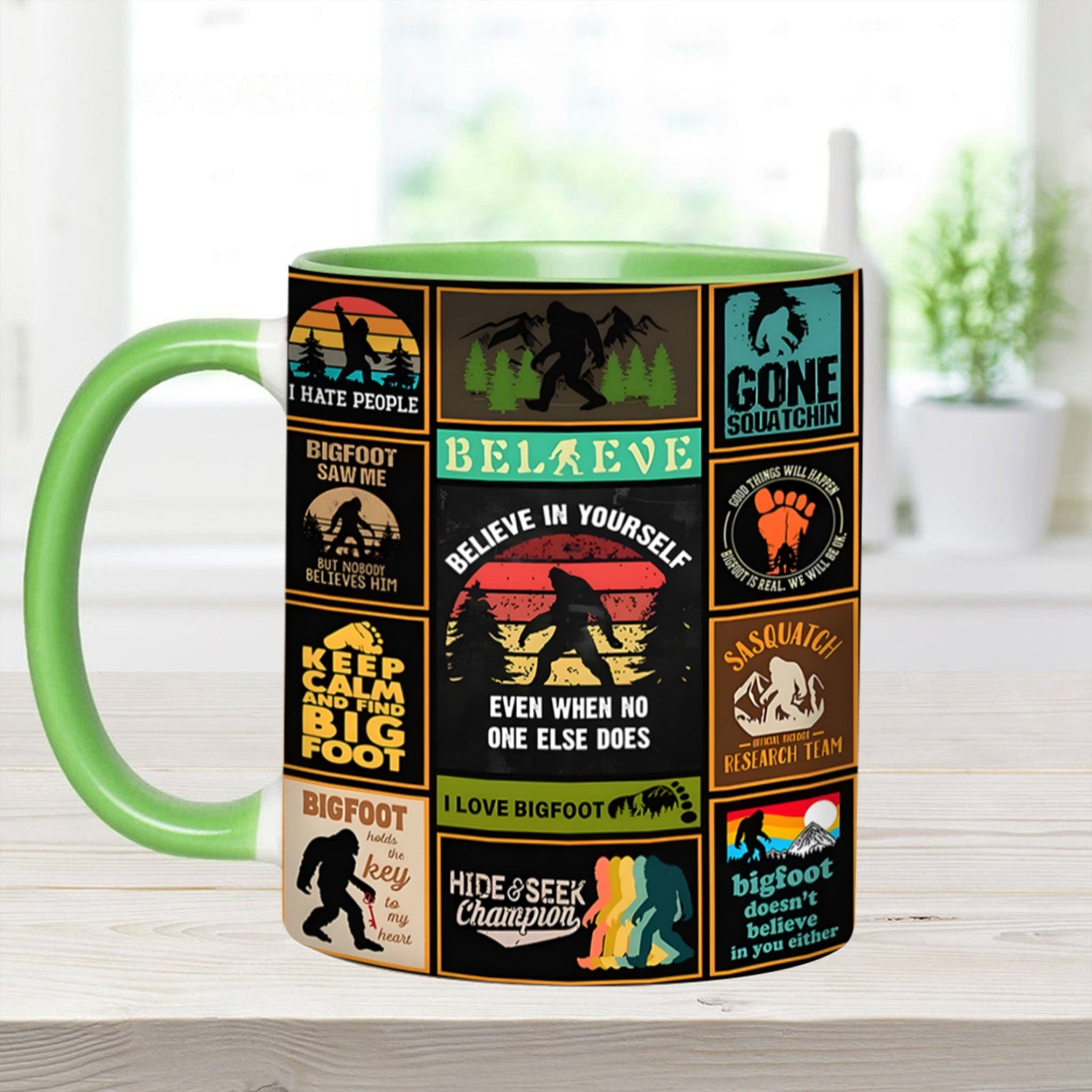 The Bigfoot Vintage Collection Accent Mug Big Foot Gift Ideas For Friends - Image 2