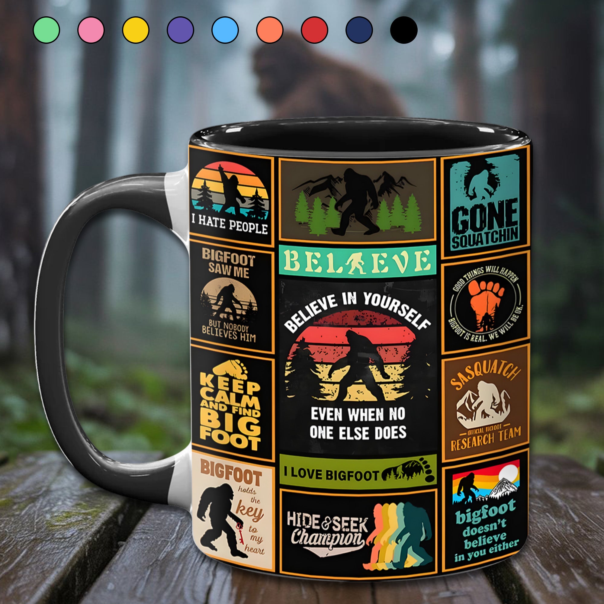 The Bigfoot Vintage Collection Accent Mug Big Foot Gift Ideas For Friends - Image 11
