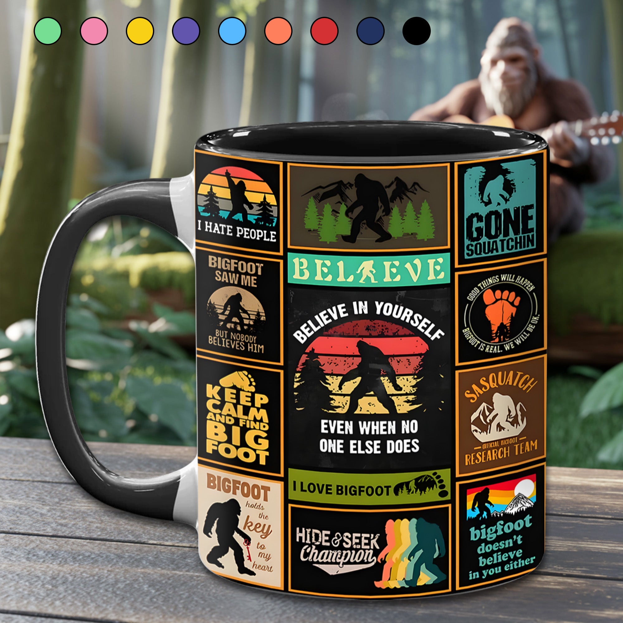The Bigfoot Vintage Collection Accent Mug Big Foot Gift Ideas For Friends