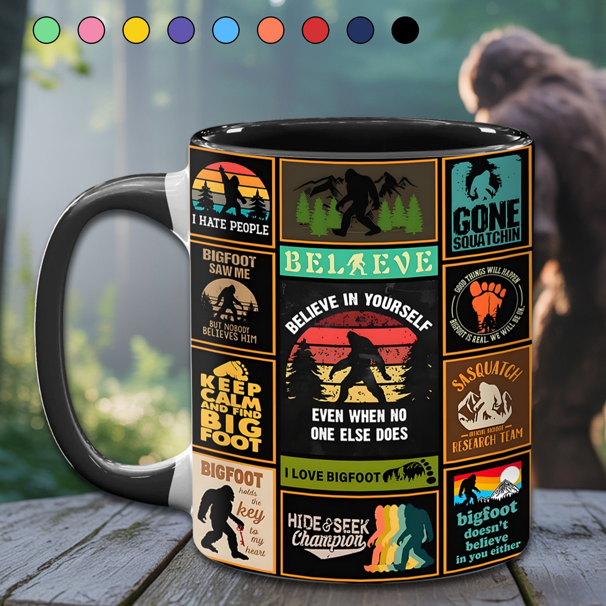 The Bigfoot Vintage Collection Accent Mug Big Foot Gift Ideas For Friends - Image 10