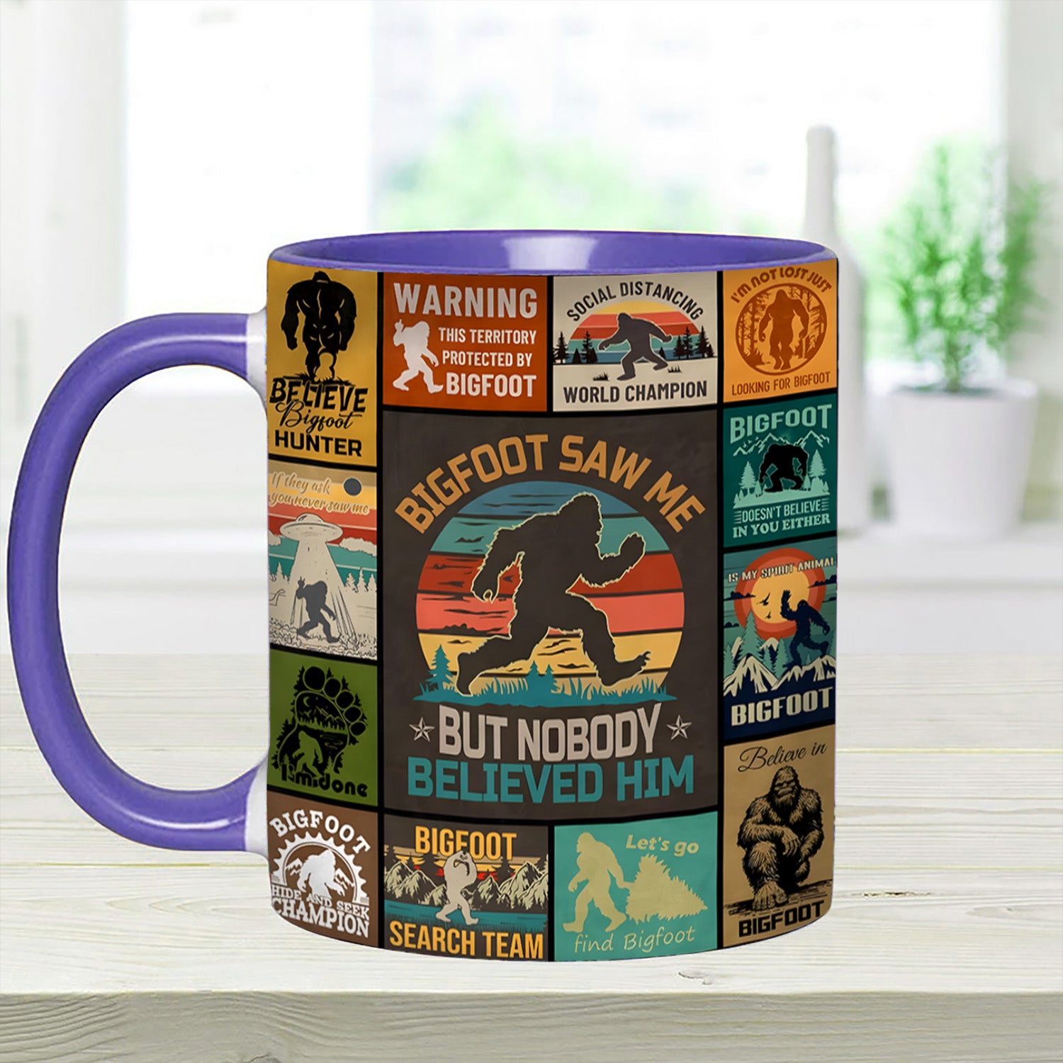 The Bigfoot Vintage Collection Accent Mug Gifts For People Who Like Bigfoot - Image 5