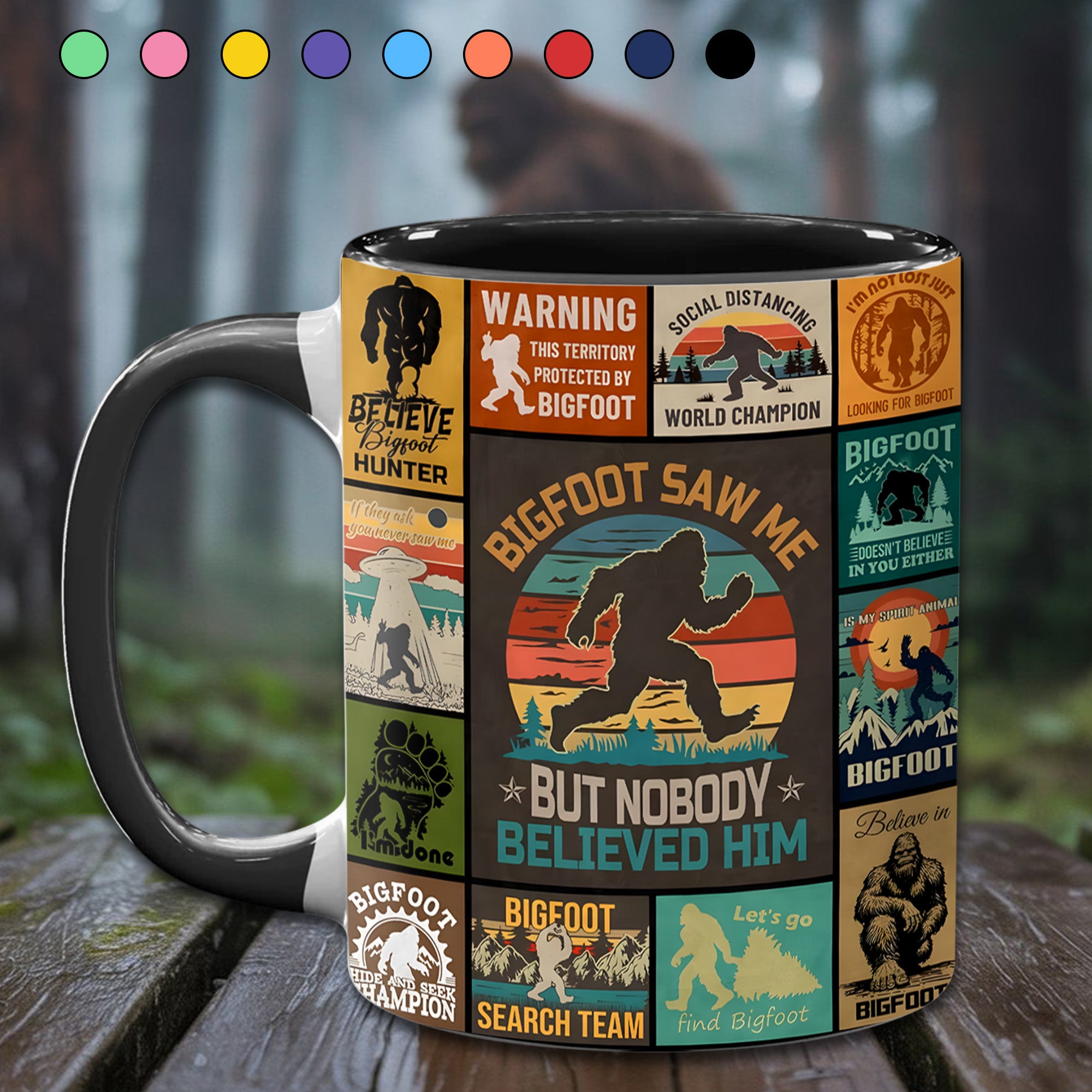 The Bigfoot Vintage Collection Accent Mug Gifts For People Who Like Bigfoot - Image 13