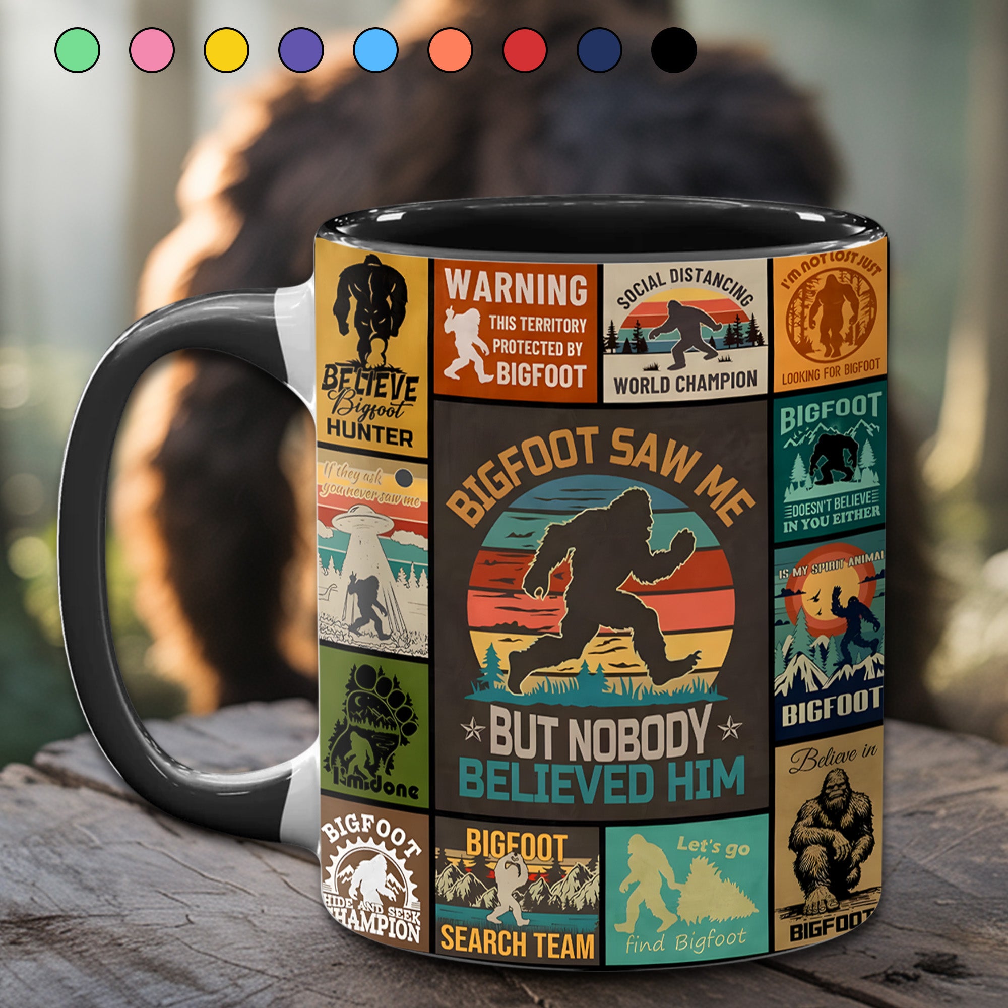 The Bigfoot Vintage Collection Accent Mug Gifts For People Who Like Bigfoot - Image 11