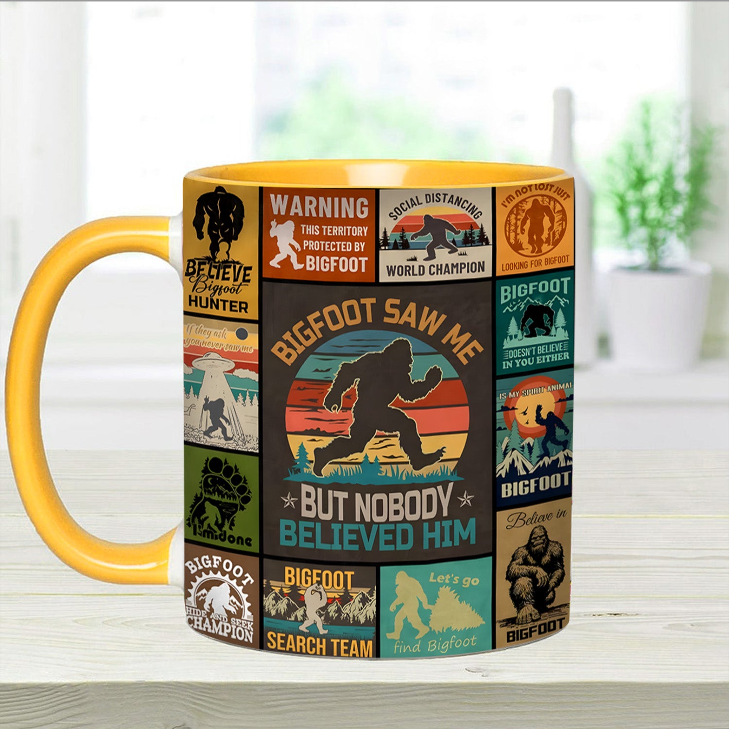 The Bigfoot Vintage Collection Accent Mug Gifts For People Who Like Bigfoot - Image 6