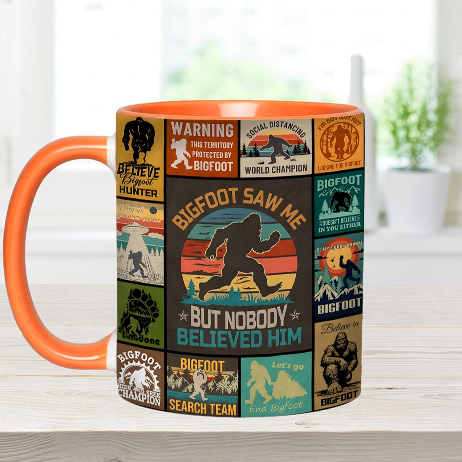 The Bigfoot Vintage Collection Accent Mug Gifts For People Who Like Bigfoot - Image 4