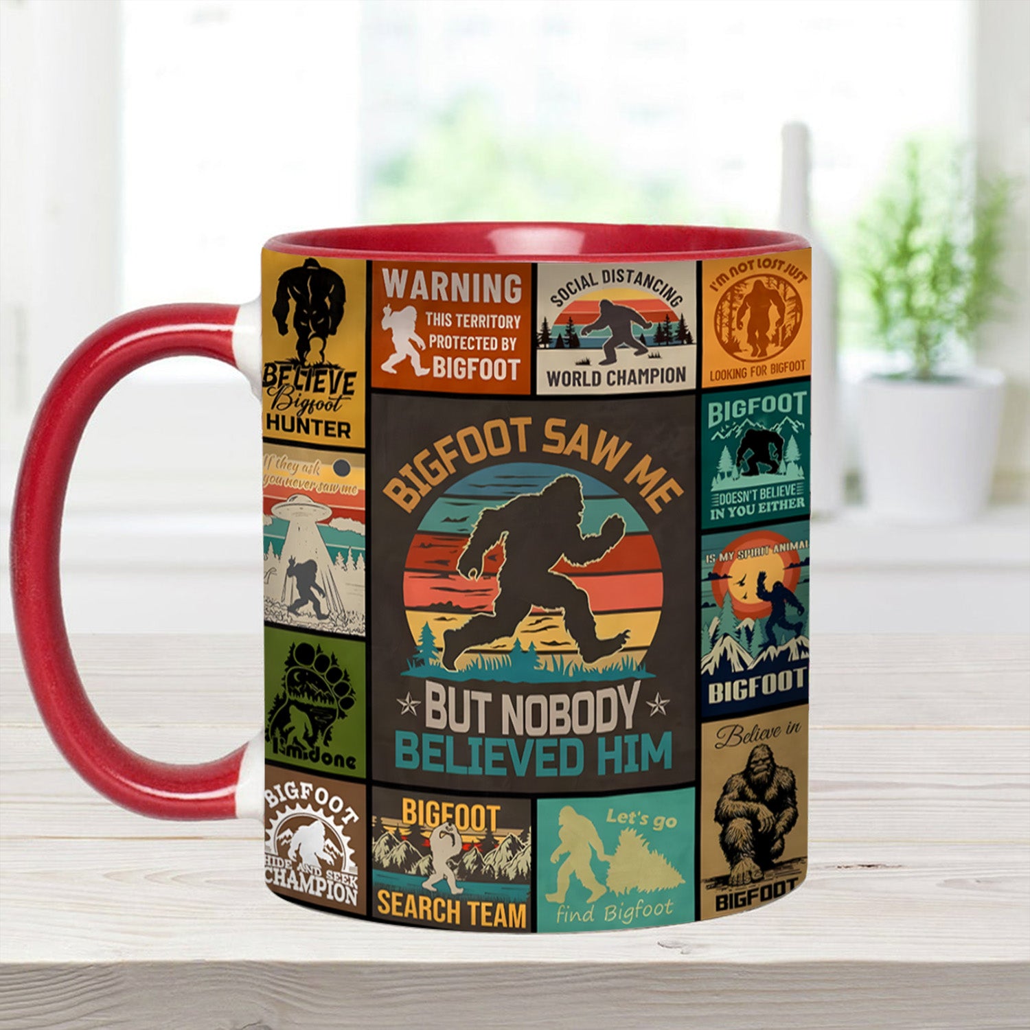 The Bigfoot Vintage Collection Accent Mug Gifts For People Who Like Bigfoot - Image 8