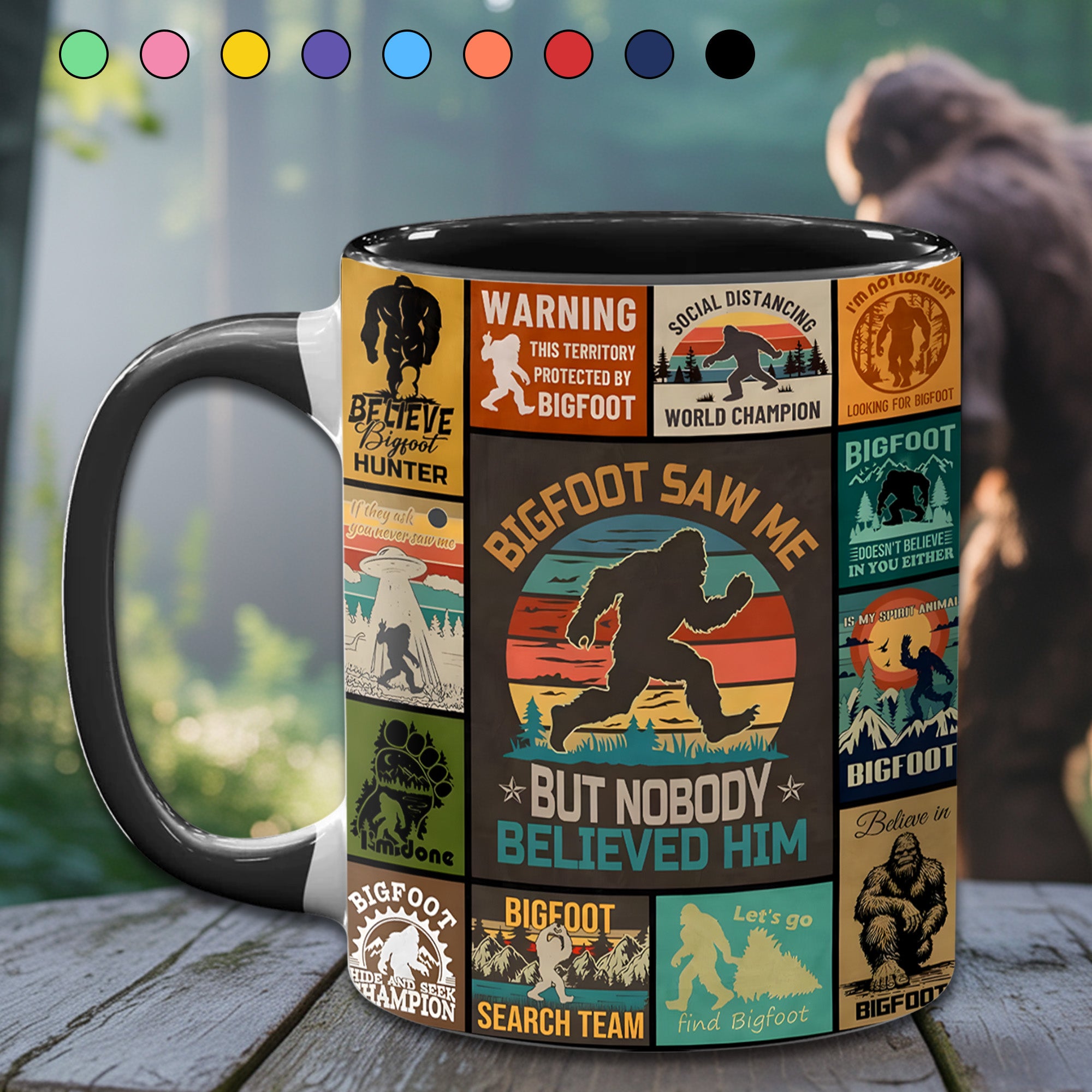 The Bigfoot Vintage Collection Accent Mug Gifts For People Who Like Bigfoot