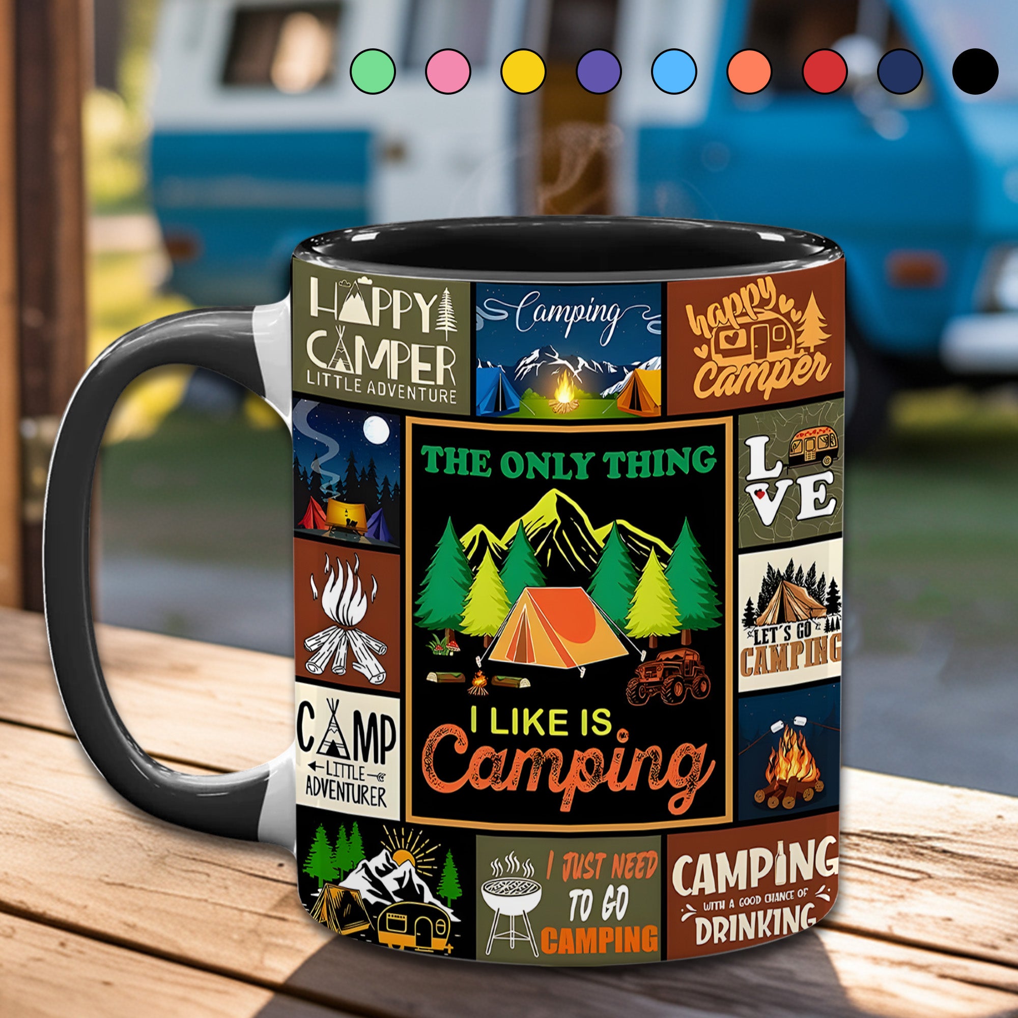 The Camping Vintage Collection Accent Mug I Like Is Camping Unique Camping Mug Gift - Image 2