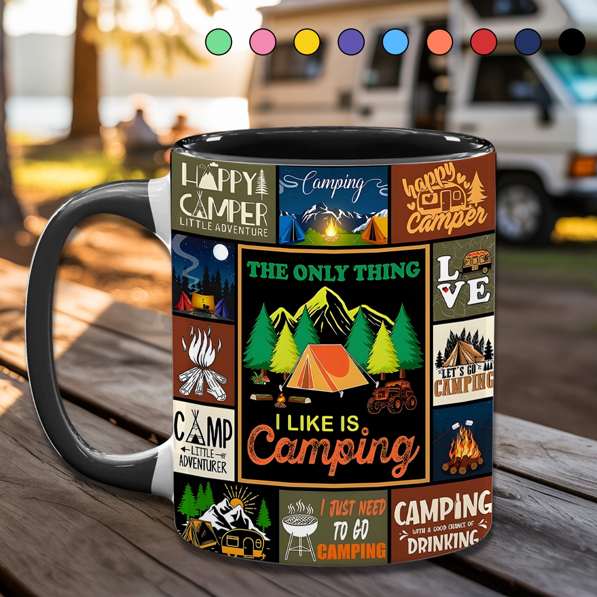 The Camping Vintage Collection Accent Mug I Like Is Camping Unique Camping Mug Gift - Image 3