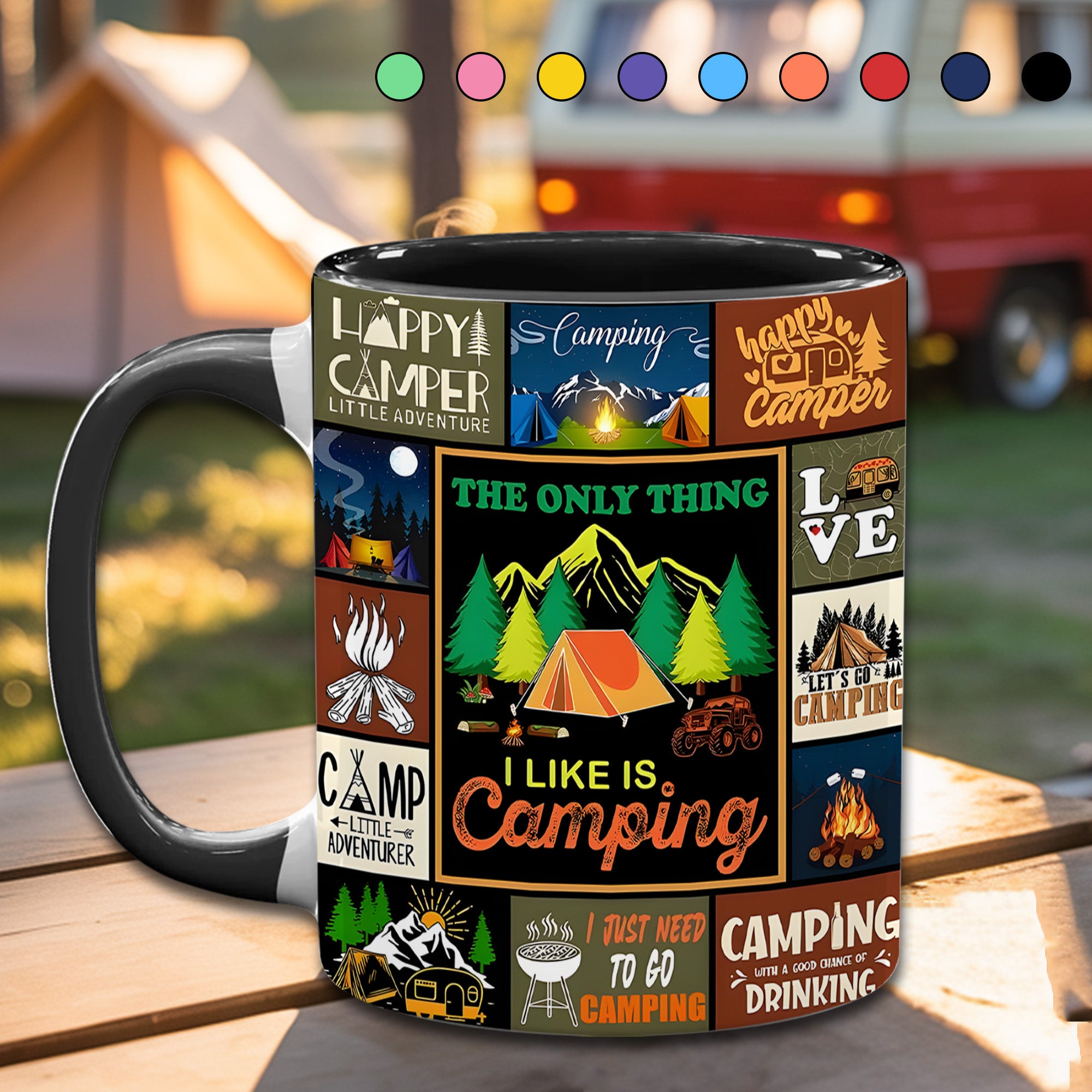 The Camping Vintage Collection Accent Mug I Like Is Camping Unique Camping Mug Gift