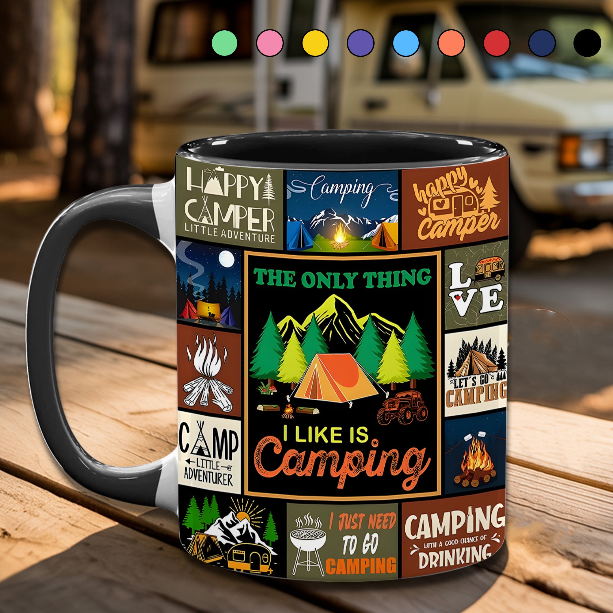 The Camping Vintage Collection Accent Mug I Like Is Camping Unique Camping Mug Gift - Image 5