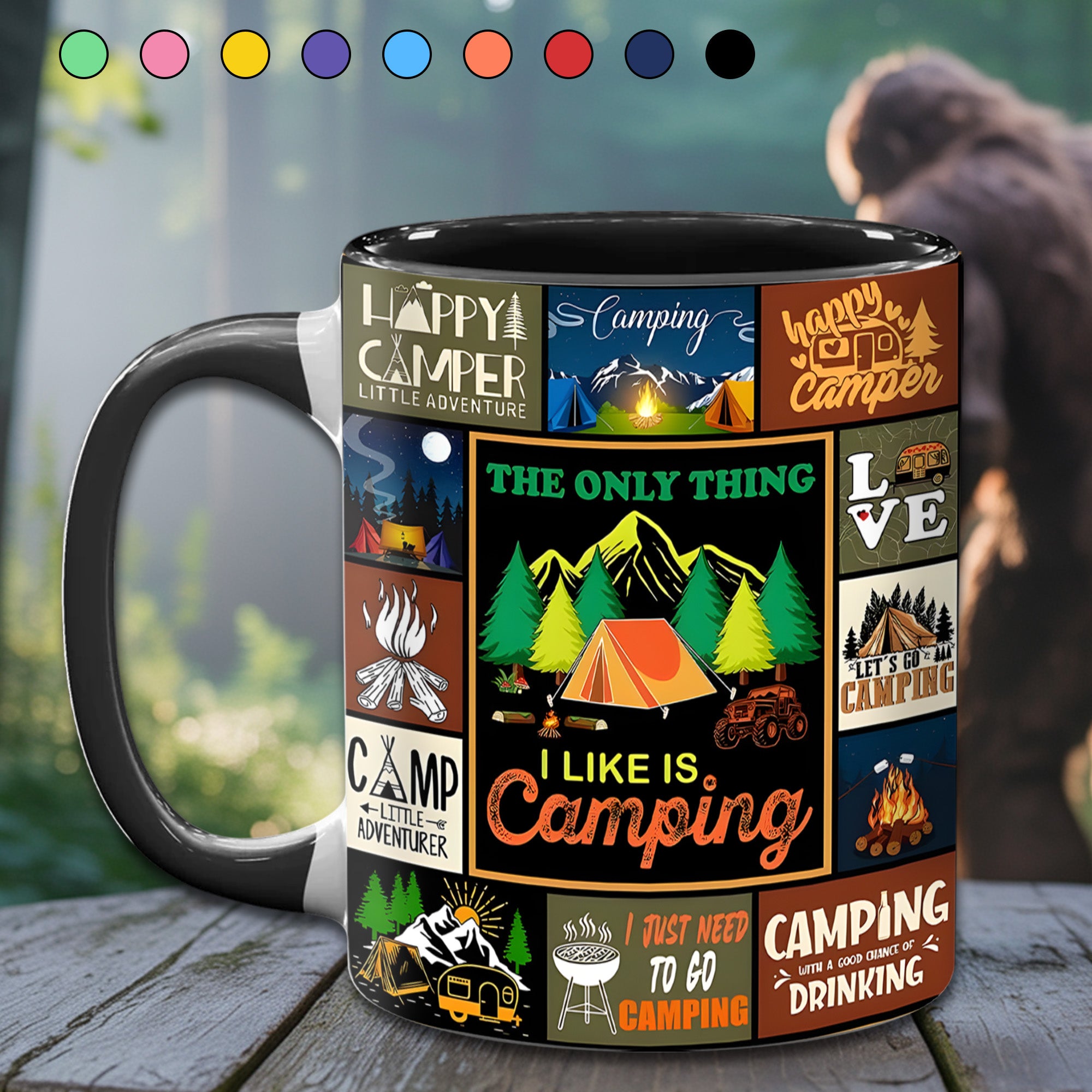 The Camping Vintage Collection Accent Mug I Like Is Camping Unique Camping Mug Gift - Image 4
