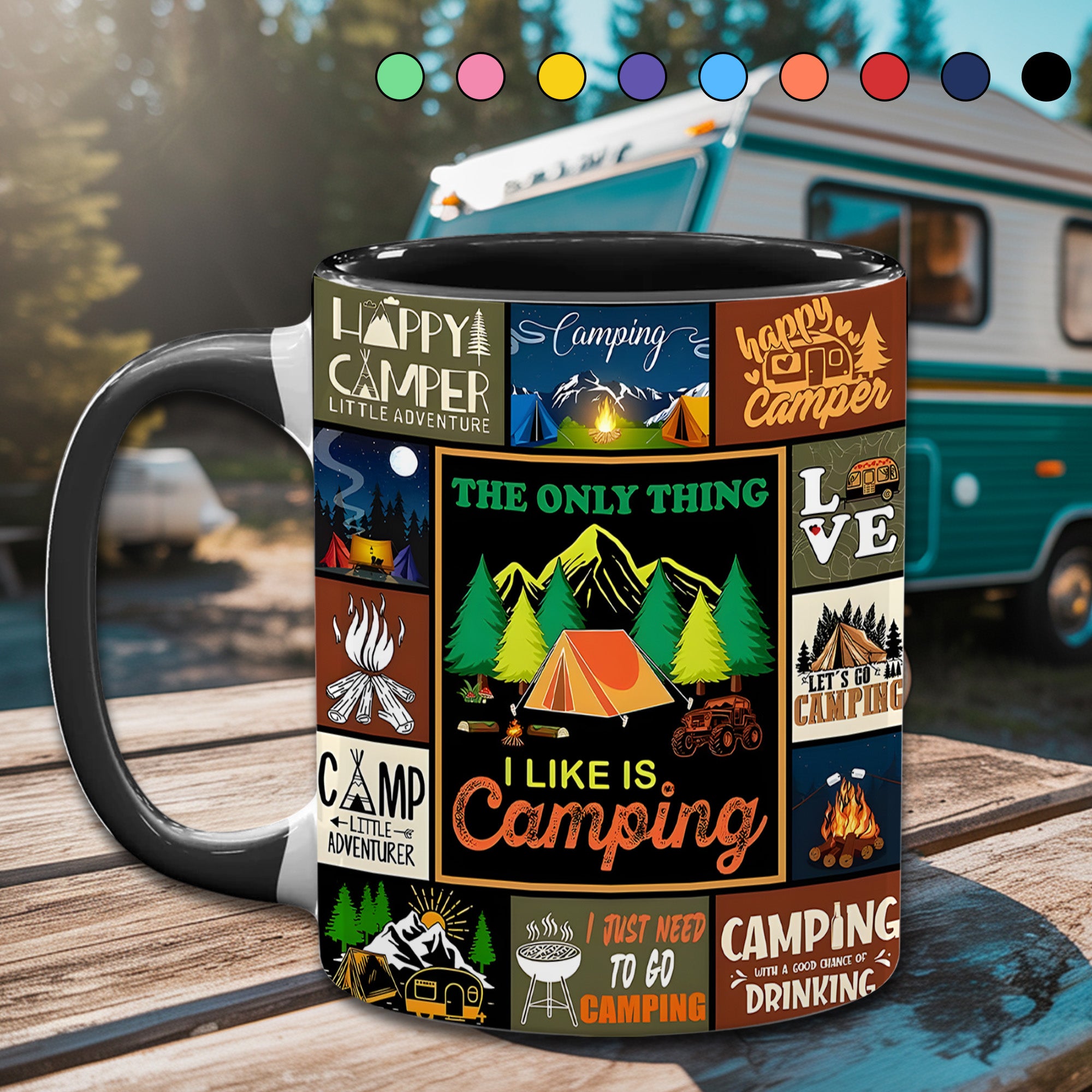 The Camping Vintage Collection Accent Mug I Like Is Camping Unique Camping Mug Gift - Image 6