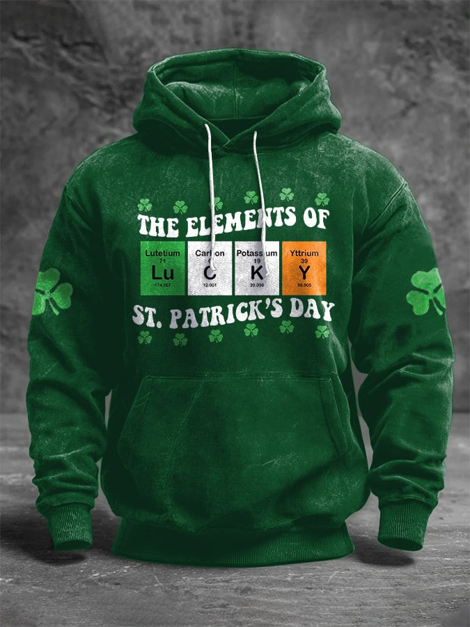 The Element Of St Patrick'S Day Lucky Hoodie St Pattys Day Outfit St Pattys Day Gifts - Image 2
