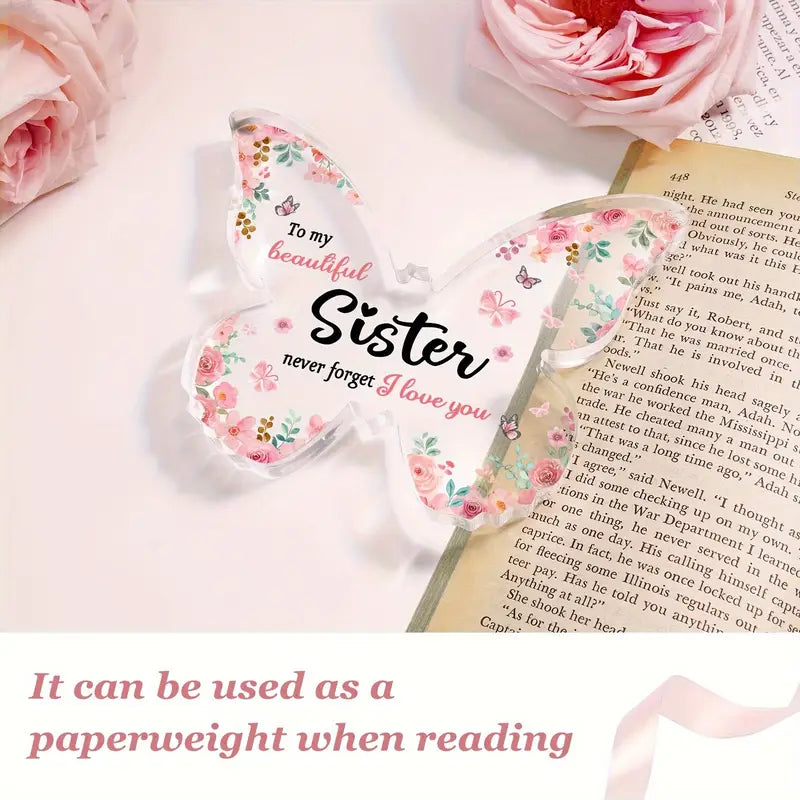 To My Beautiful Sister Acrylic Plaque Gift For Sister Good Birthday Gifts - Image 2