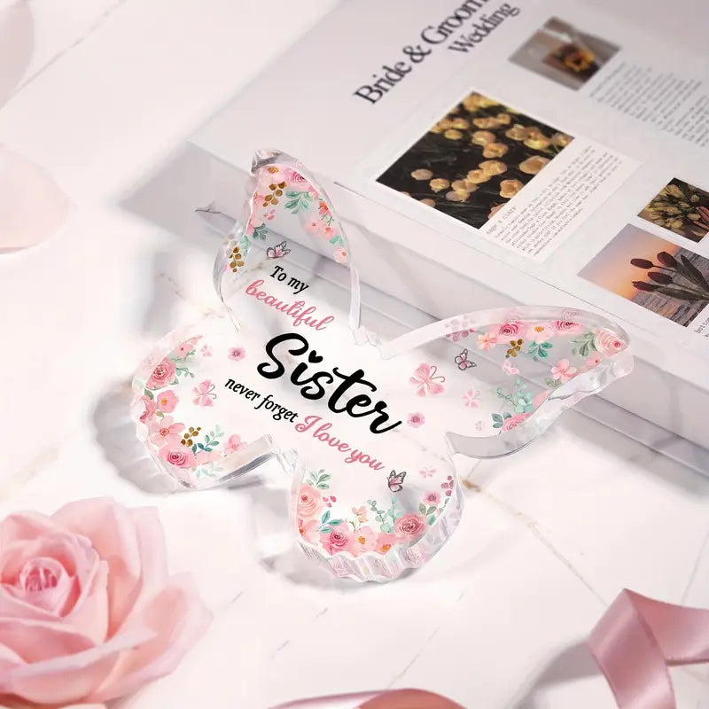 To My Beautiful Sister Acrylic Plaque Gift For Sister Good Birthday Gifts - Image 3