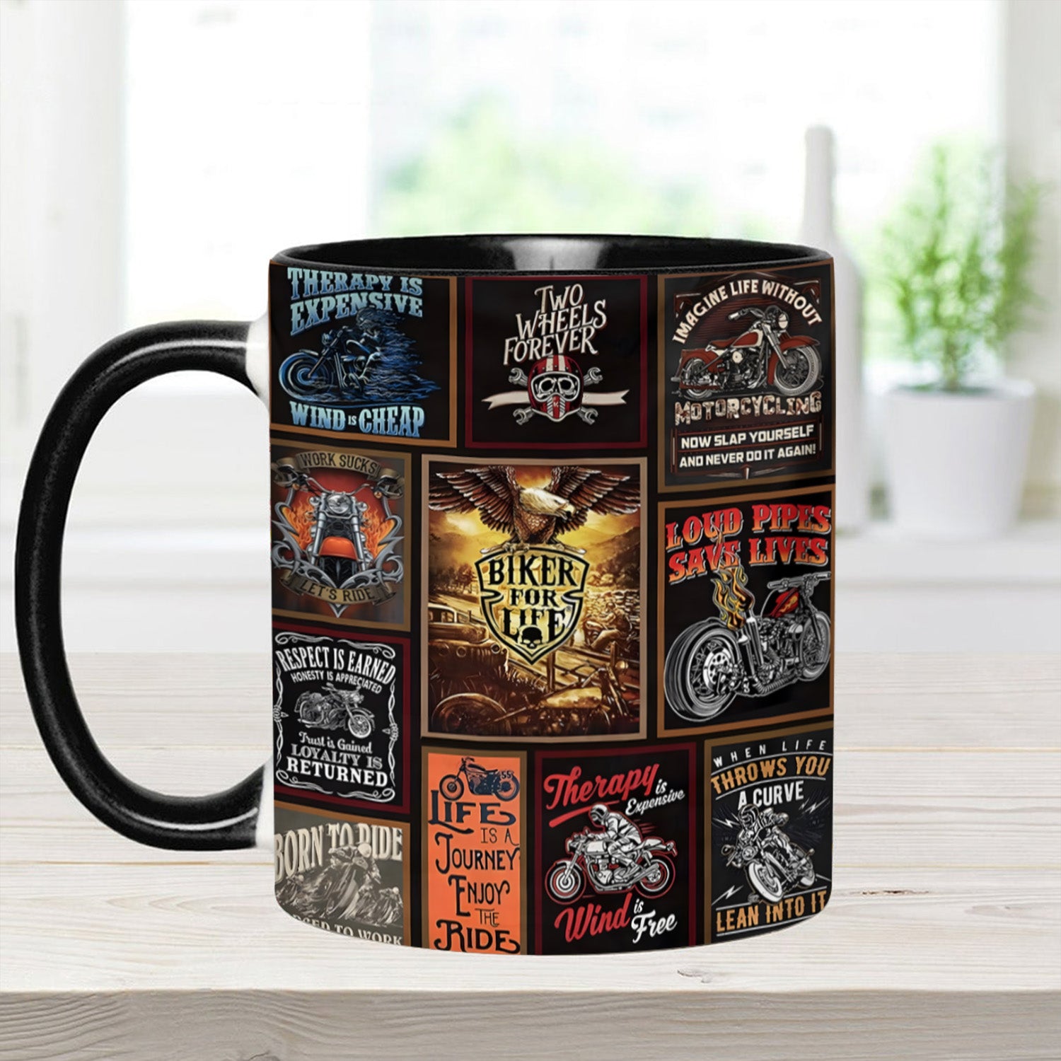 Vintage Biker Collection Accent Mug Biker Gift For Best Friends - Image 14