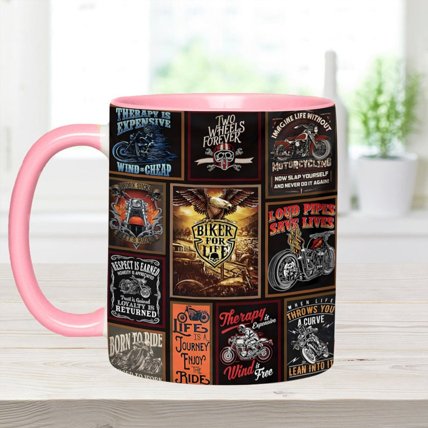 Vintage Biker Collection Accent Mug Biker Gift For Best Friends - Image 8