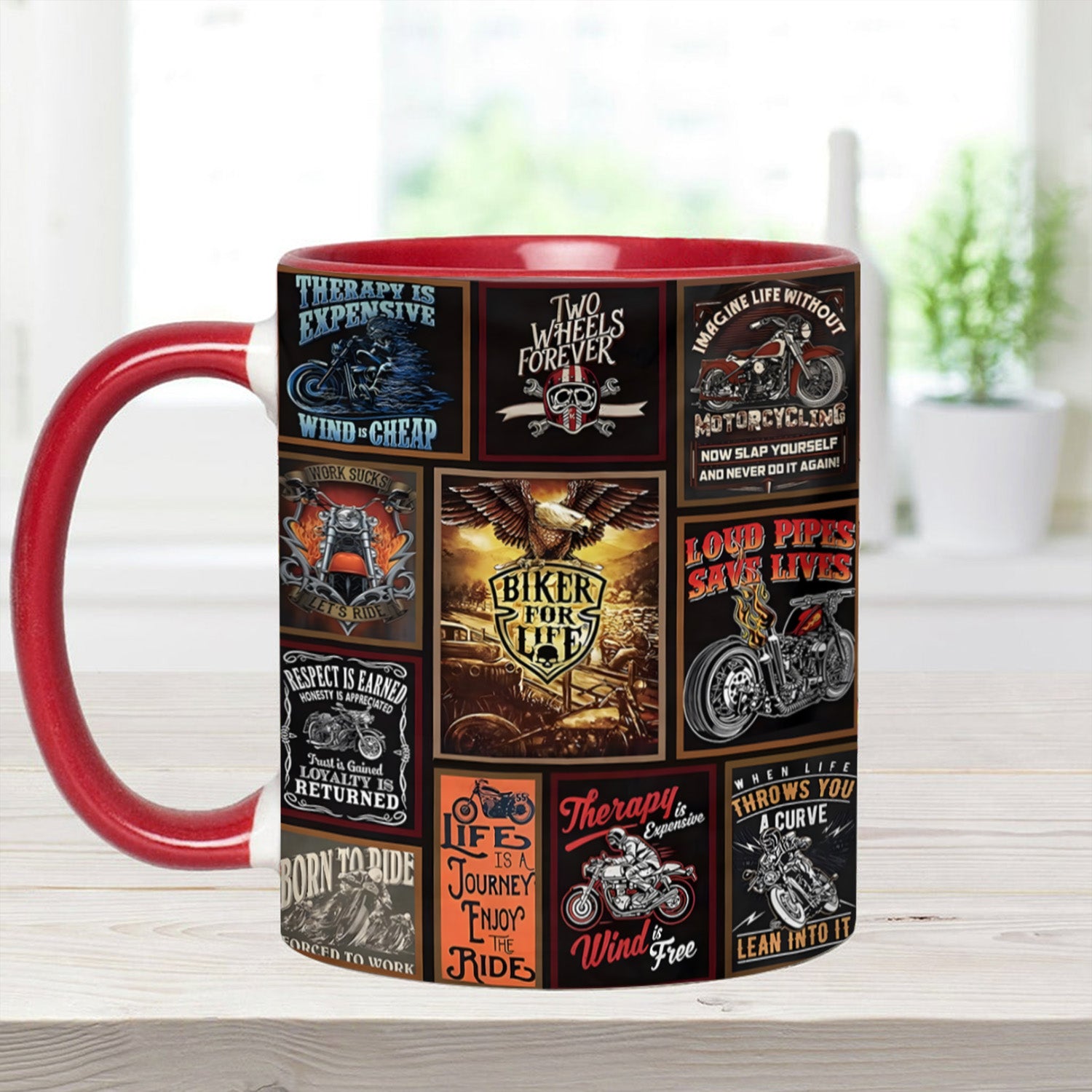Vintage Biker Collection Accent Mug Biker Gift For Best Friends - Image 13