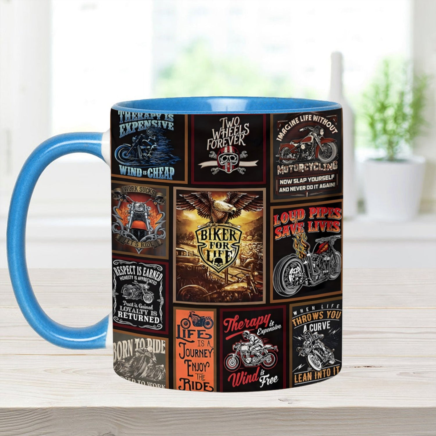 Vintage Biker Collection Accent Mug Biker Gift For Best Friends - Image 11