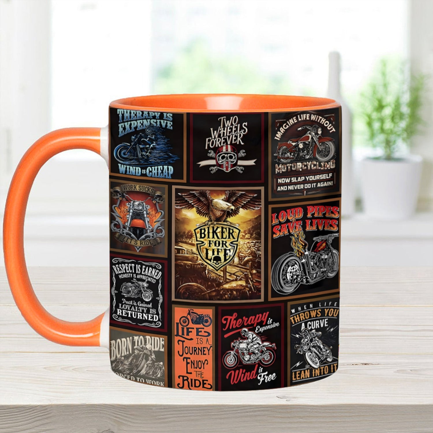 Vintage Biker Collection Accent Mug Biker Gift For Best Friends - Image 9