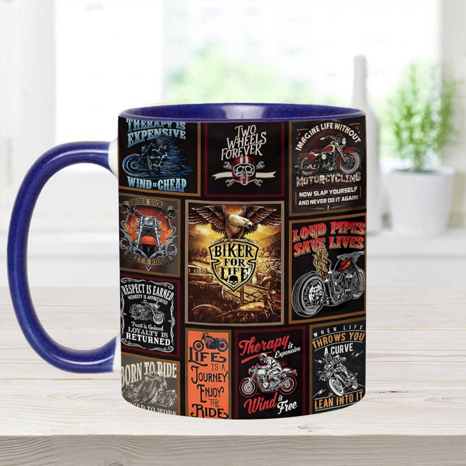 Vintage Biker Collection Accent Mug Biker Gift For Best Friends - Image 10