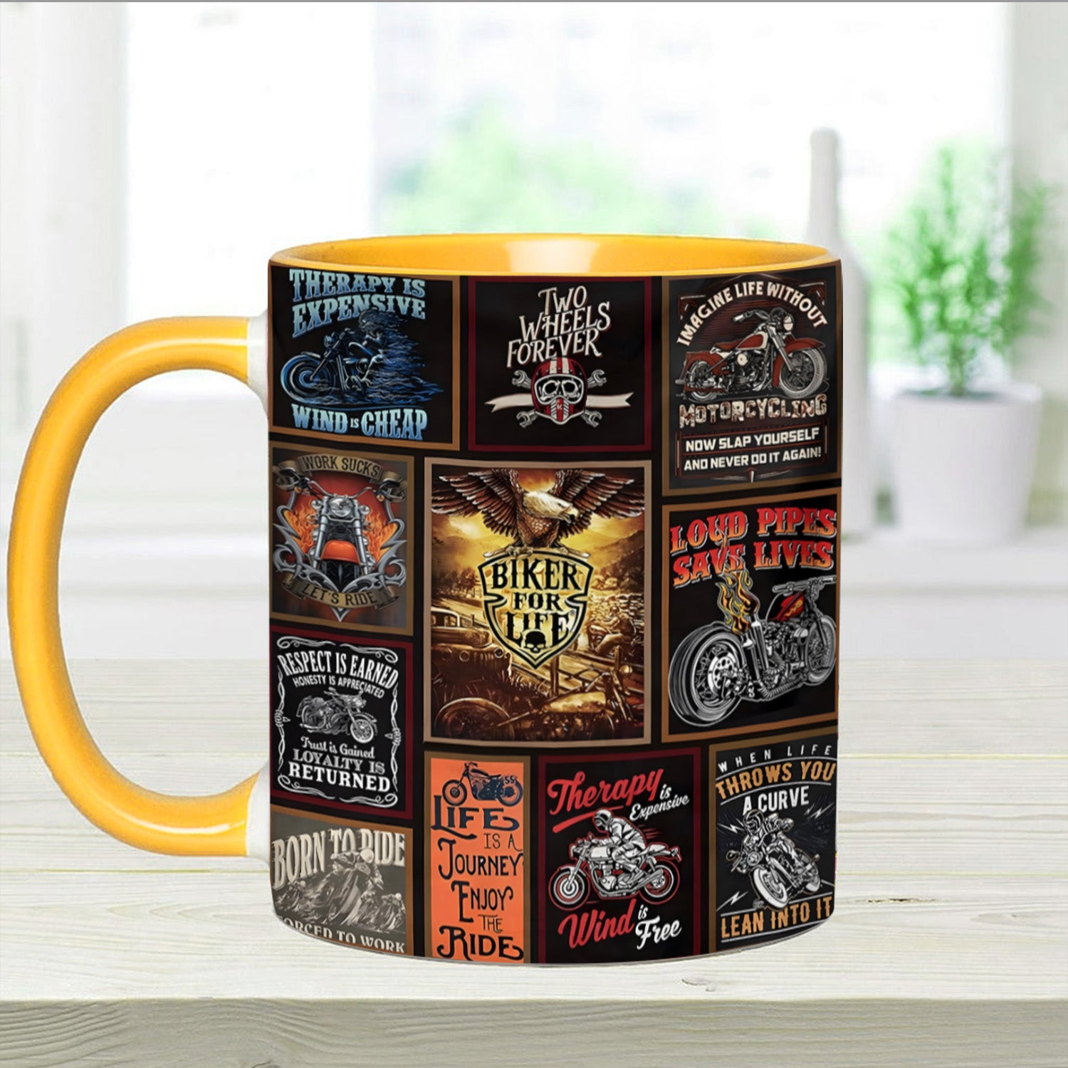 Vintage Biker Collection Accent Mug Biker Gift For Best Friends - Image 7