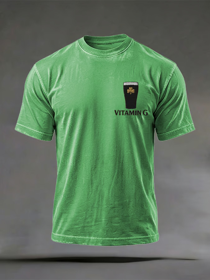 Vitamin G Saint Patrick's Day Shirt St Patricks Day T-Shirts Gifts For Husband - Image 2
