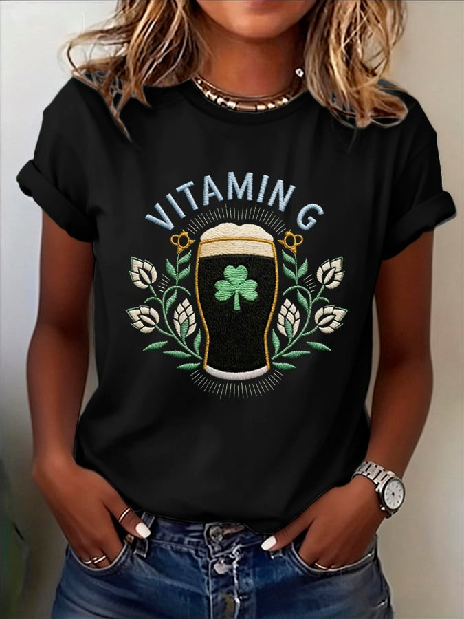 Womens Vitamin G Shirt Saint Patricks Day Shirts Womens St Patty'S Day Gift Ideas - Image 2