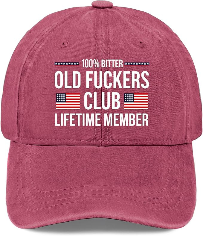 100' Bitter Old Fuckers Baseball Cap Lifetime Member American Flag Hat Gift For Dad - Tradiviet - Image 6