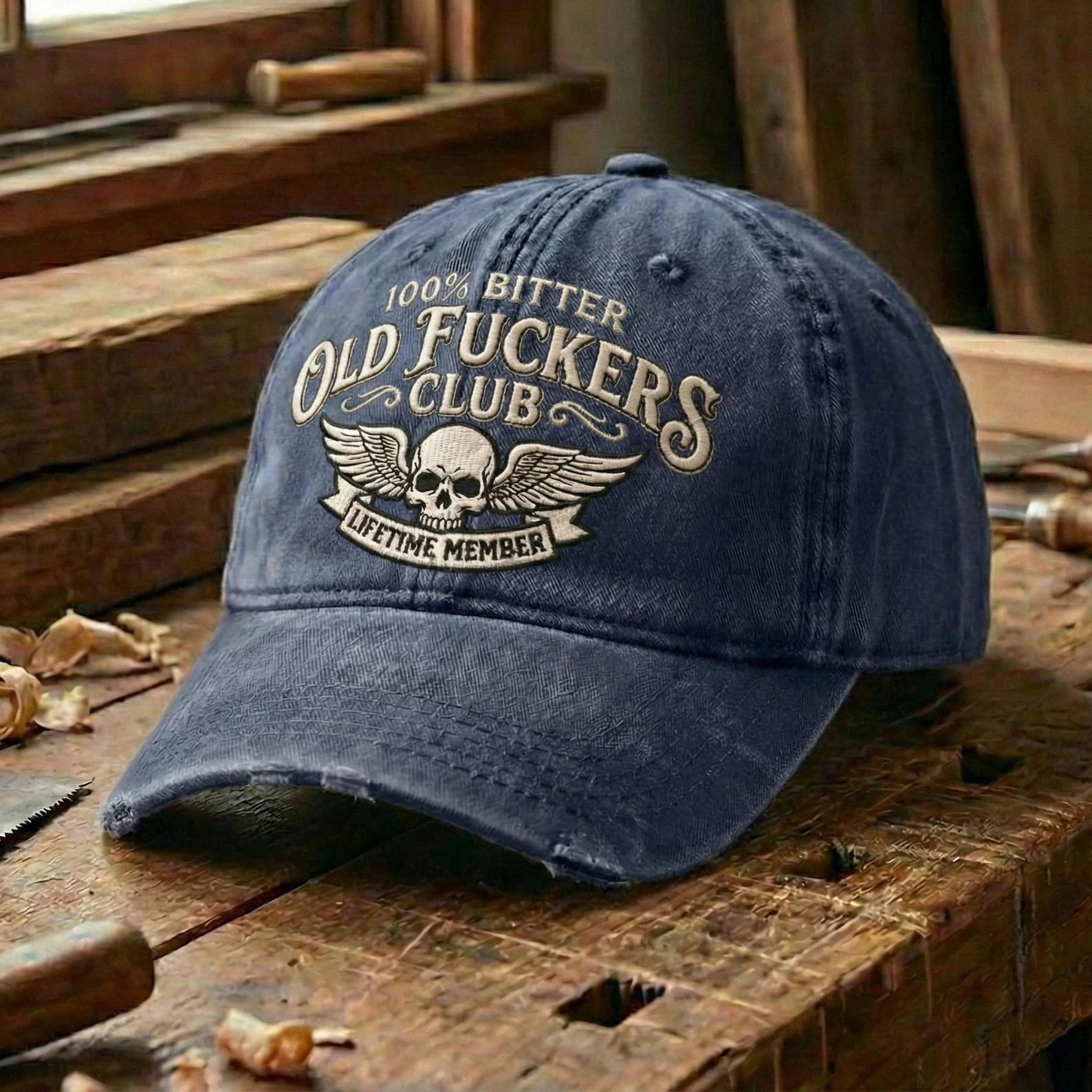 100' Bitter Old Fuckers Baseball Cap Lifetime Member Hat Gift Ideas For Men - Tradiviet