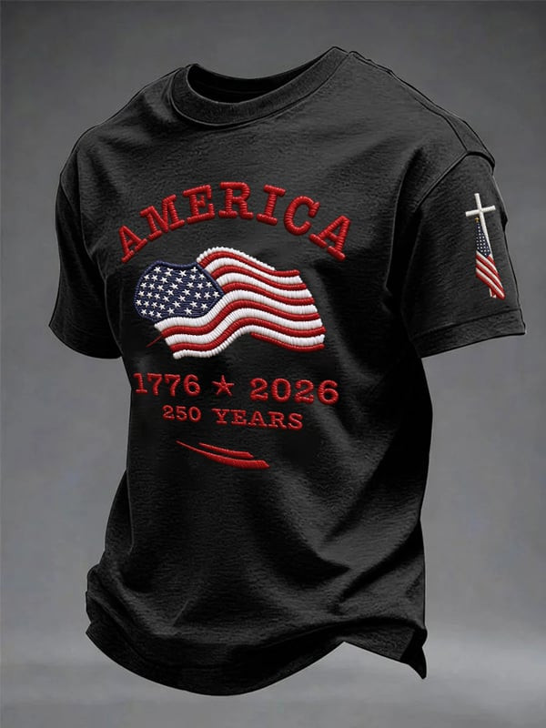 250 Years Of America T-Shirt 250 Years 1776 2026 Clothing Gift For Husband - Tradiviet - Image 2