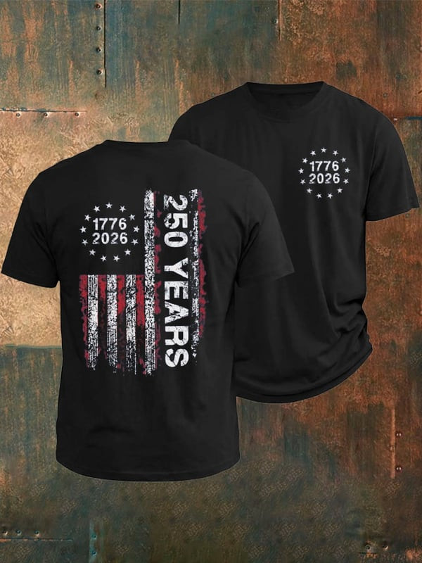 250 Years Of America T-Shirt Memorial Day 1776 2026 Clothing Gifts For Independence Day - Tradiviet