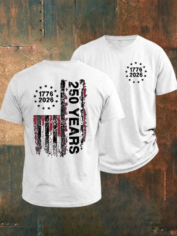 250 Years Of America T-Shirt Memorial Day 1776 2026 Clothing Gifts For Independence Day - Tradiviet - Image 2