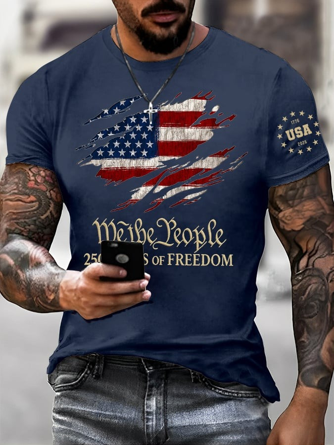 250 Years of Freedom Shirt We The People T-Shirt Independence Day Merch Gift - Tradiviet - Image 3