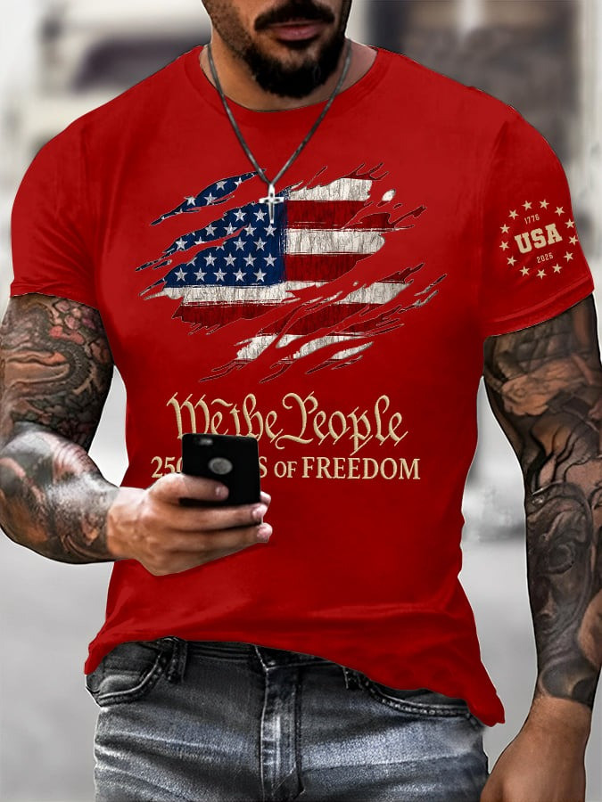 250 Years of Freedom Shirt We The People T-Shirt Independence Day Merch Gift - Tradiviet